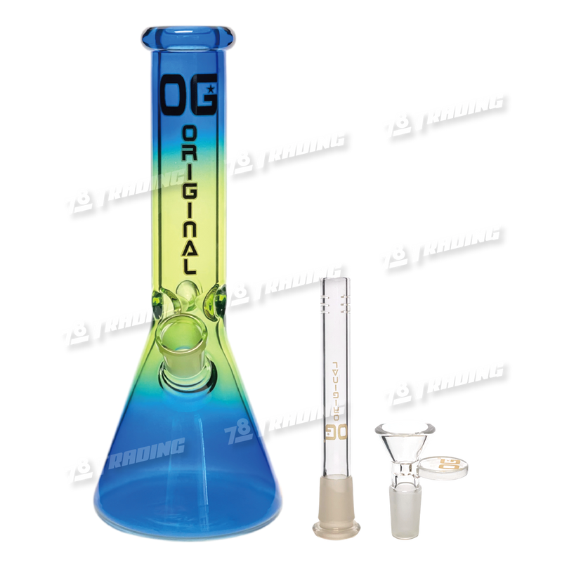 OG Original Glass Multi Color Beaker OG549 10inches - 4 Colors