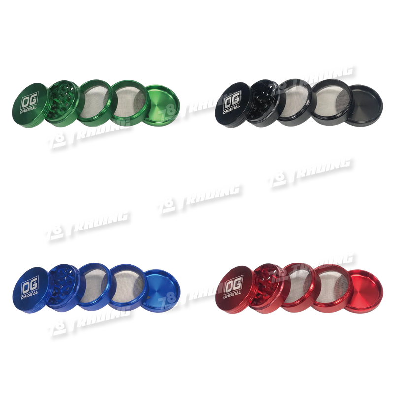 OG Original Glass 5Layers Aluminum Grinder 60mm - 4Colors