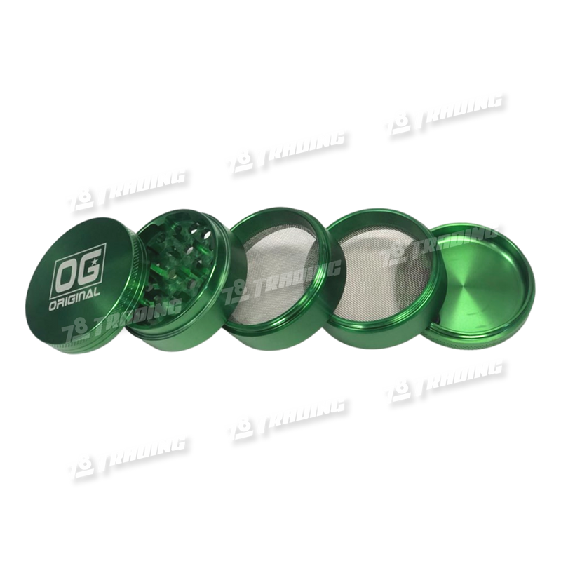 OG Original Glass 5Layers Aluminum Grinder 60mm - 4Colors