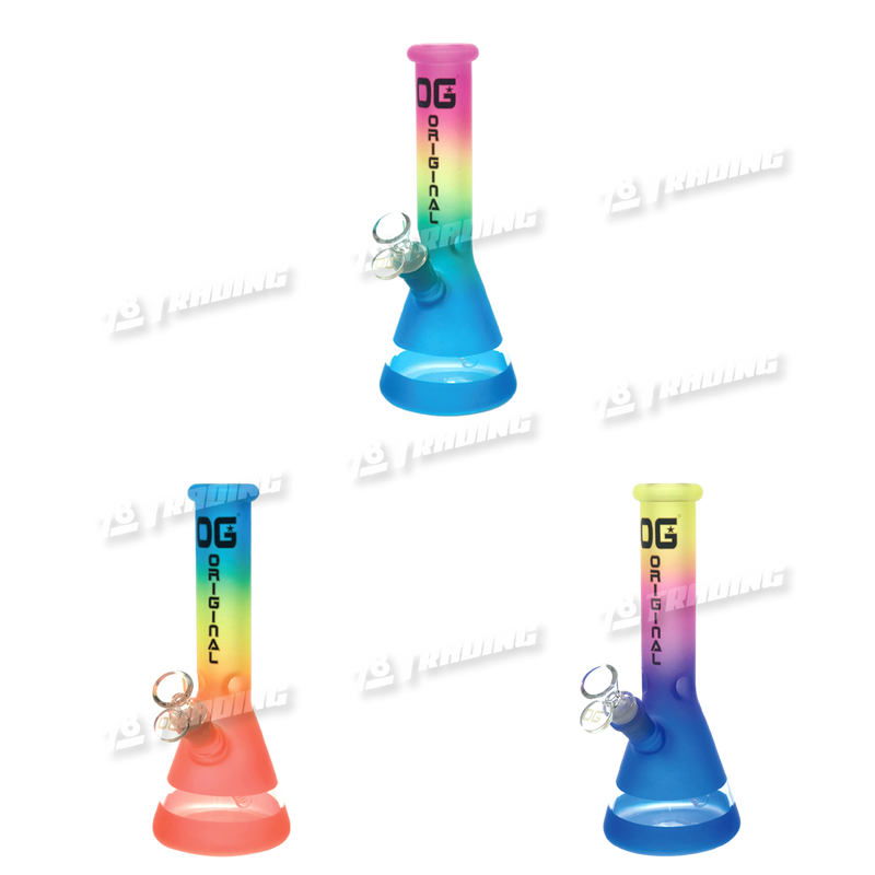 OG Original Glass Multi Color Frost Beaker OGS5 10inches - 3 Colors