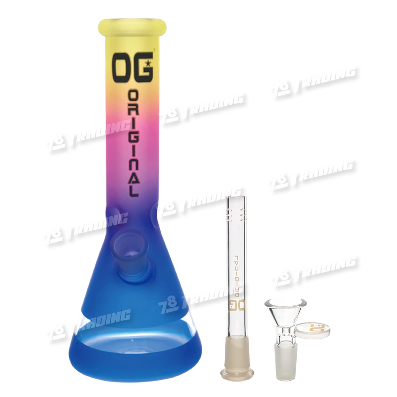 OG Original Glass Multi Color Frost Beaker OGS5 10inches - 3 Colors