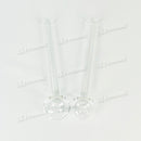 Oil Burner Pipe 4.5" 10pcs pack - Clear