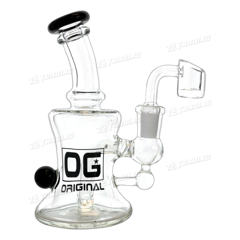 OG Orginal Glass OG375 Rig with Banger - BLACK