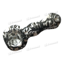 Silicone Hand Pipe w/ Removable Bowl, Poker Assorted 4.5inch