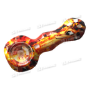 Silicone Hand Pipe w/ Removable Bowl, Poker Assorted 4.5inch