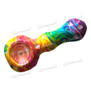 Silicone Hand Pipe w/ Removable Bowl, Poker Assorted 4.5inch