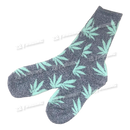 Huckleberry Design Socks Long - Blue Leaf