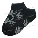 Huckleberry Design Socks Short Ankle - Black x Grey