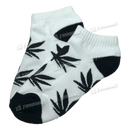 Huckleberry Design Socks Short Ankle - White x Black
