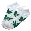 Huckleberry Design Socks Short Ankle - White x Green