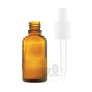 Glass bottle with evident dropper cap 30ml - AMBER