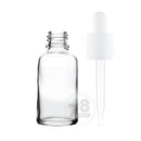 Glass bottle with evident dropper cap 30ml - CLEAR