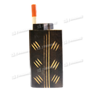 Wood Dugout with One Hitter 4inch Engraving Art Dark Brown